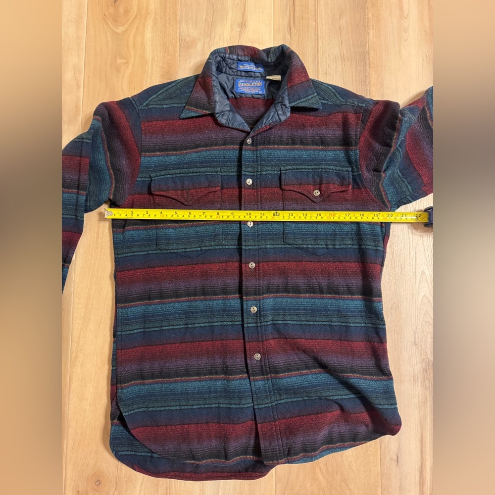 Pendleton Wool Button-Up Shirt Size Medium - image 8